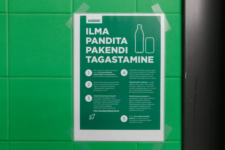 Prisma taaraautomaat, kuhu saab nüüd tagastada ka ilma pandimärgita taarat. Postimees Grupp