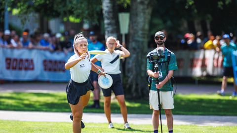 Kristin Lätt se na svetovnem prvenstvu v disk golfu bori z anksioznostjo in neprespanostjo