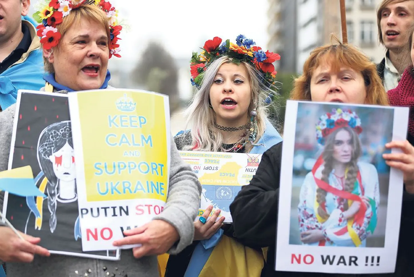 Украинцы на акции протеста. Фото иллюстративное.