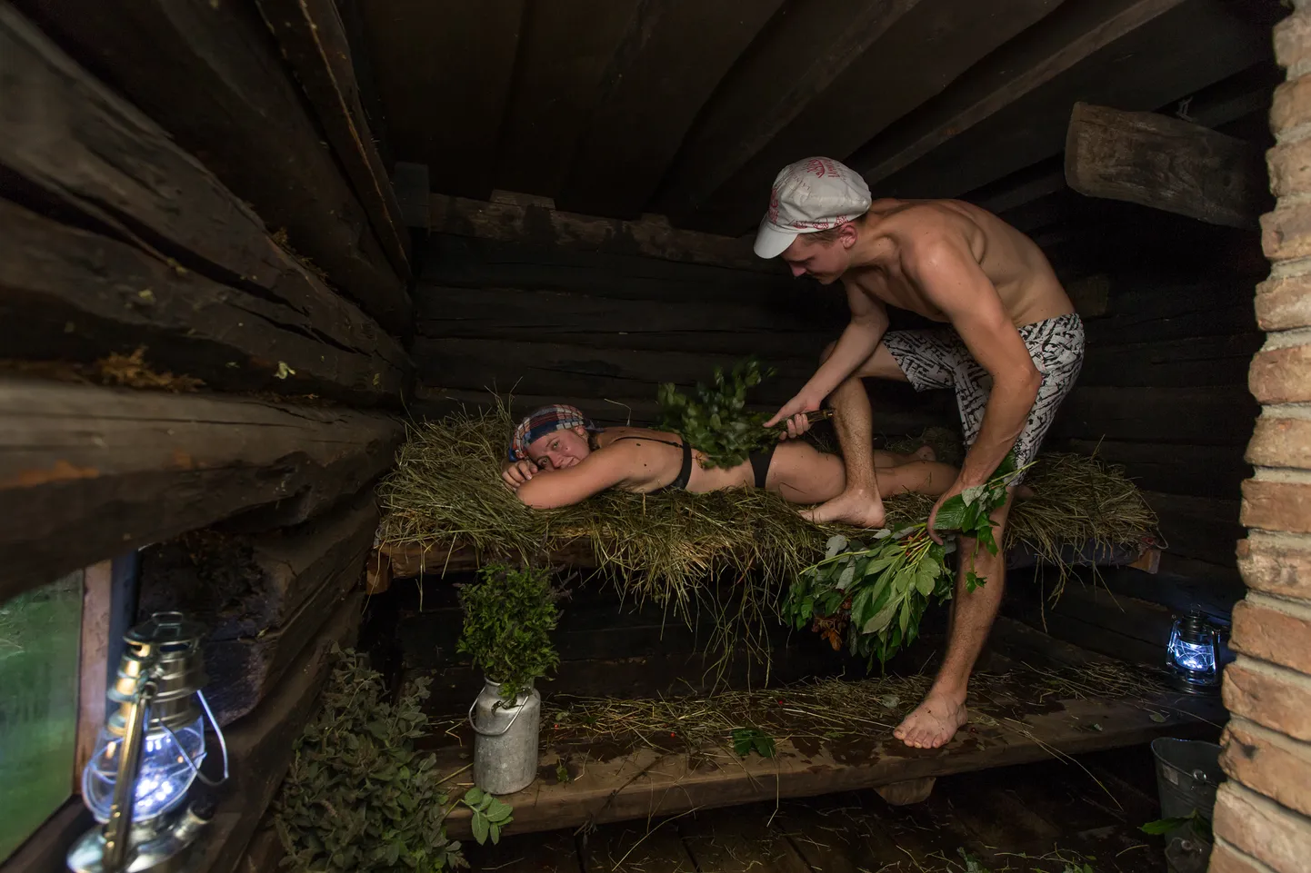 Sauna juurde käib ikka vihtlemine ja hea leil.