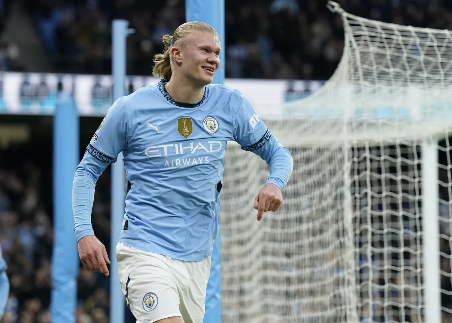 Norrakas Erling Haaland lõi Manchester City võidumängus kaks väravat.