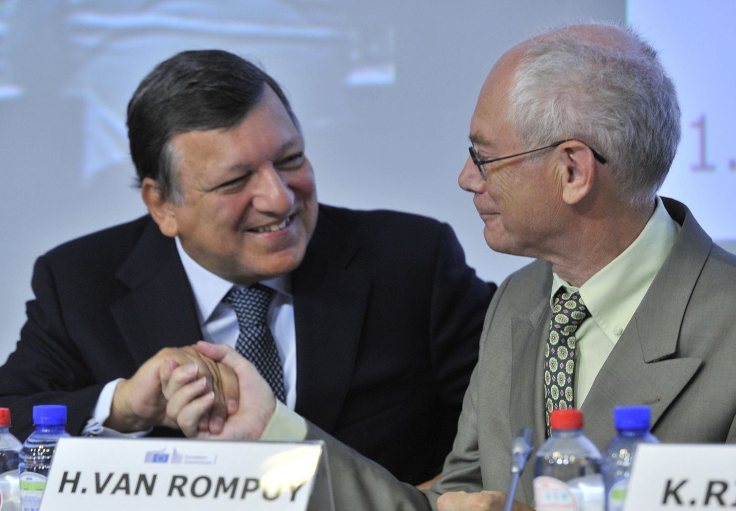 José Manuel Barroso ja Herman Van Rompuy