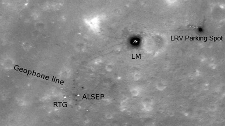 Apollo 16 izvietojums uz Mēness