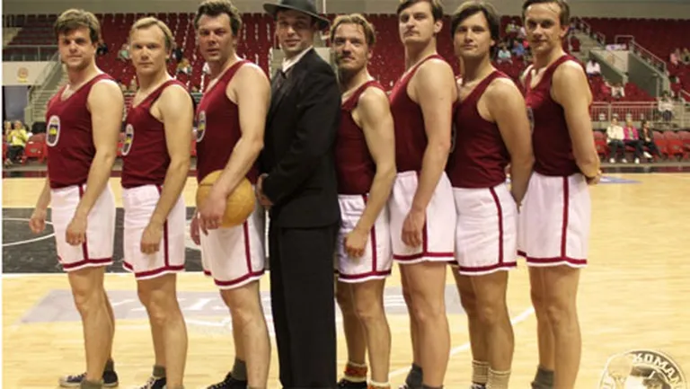 Skats no topošās filmas "Sapņu komanda 1935"