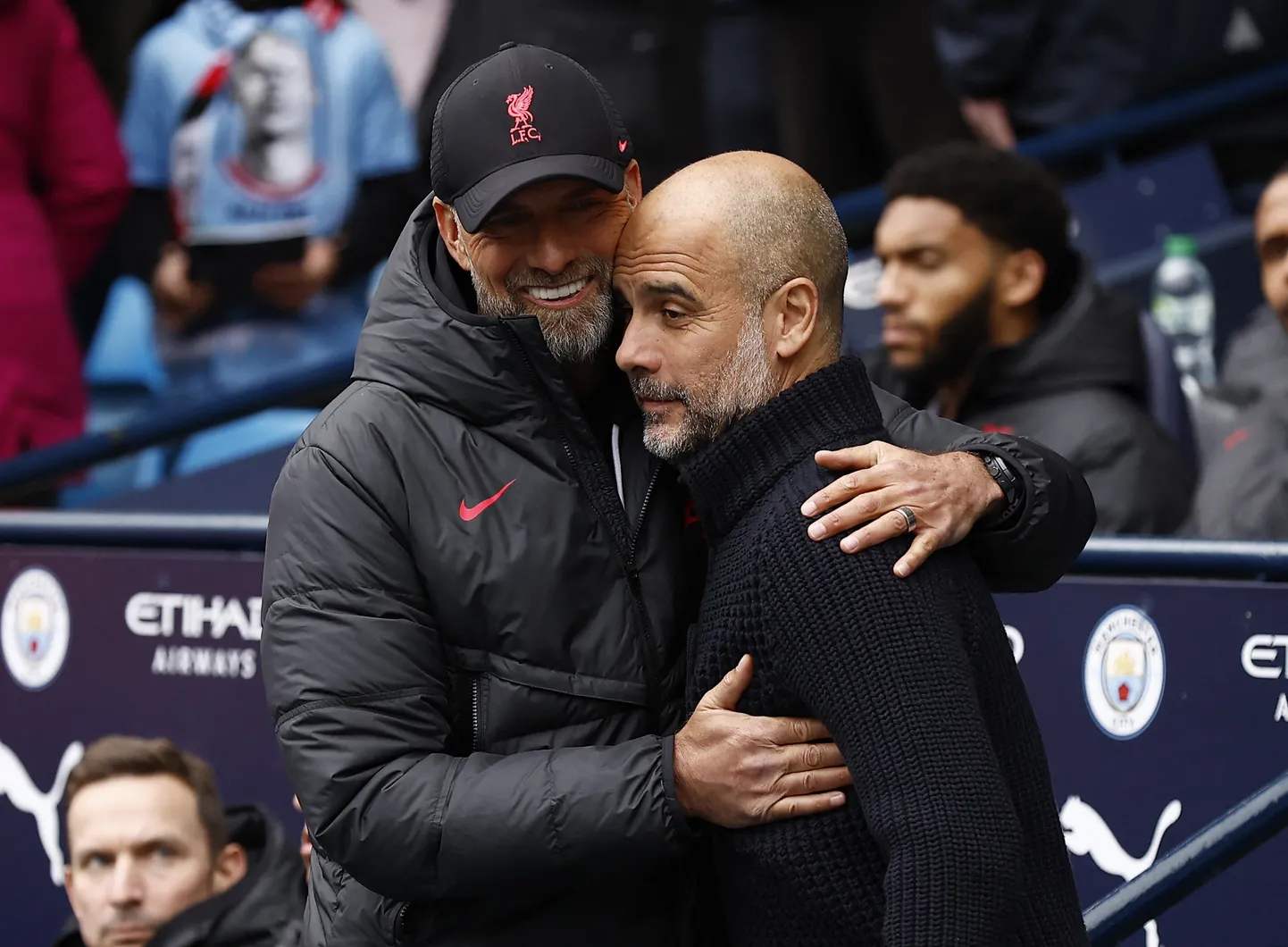 Jürgen Klopp ja Pep Guardiola.