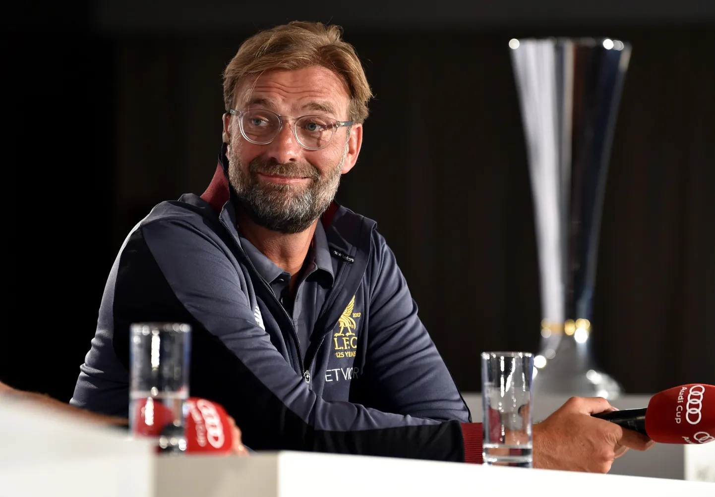 Jürgen Klopp Audi Cupi pressikonverentsil