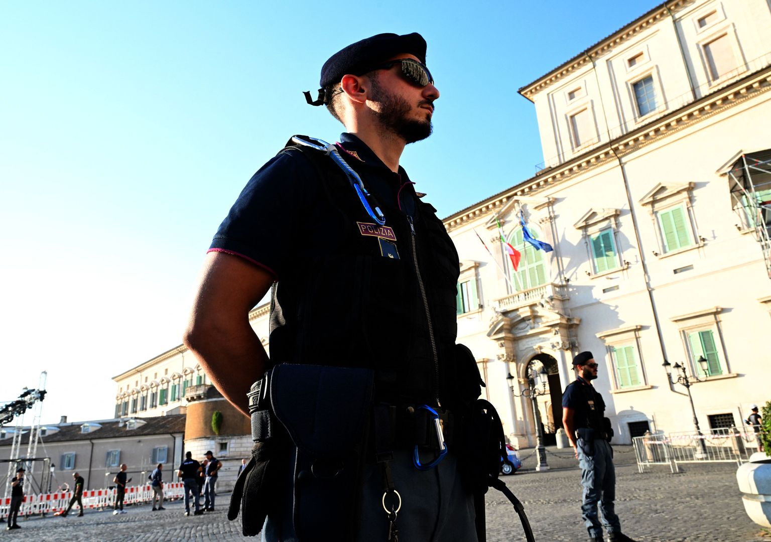 Rooma politseinik Roomas 14. juuli 2022.