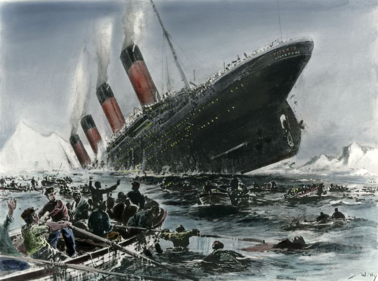 Maal, millel kiujutatakse Titanicu hukku