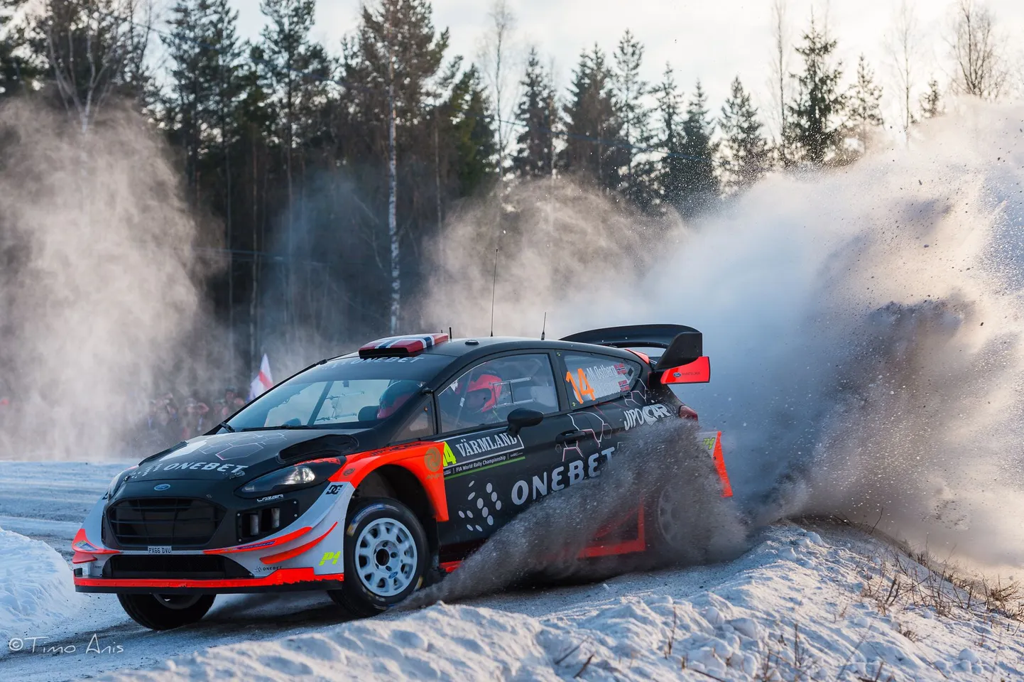 Mads Östberg Rootsi rallil.