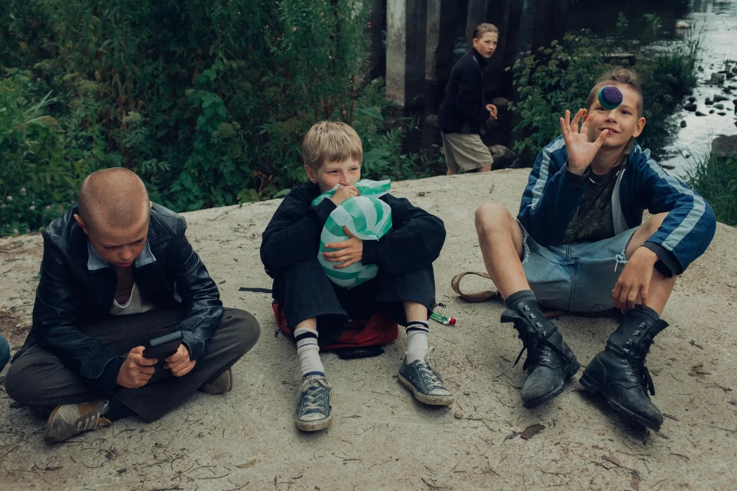 Mängufilm “Fränk”. Keskel Jaan Sander Välimäe.