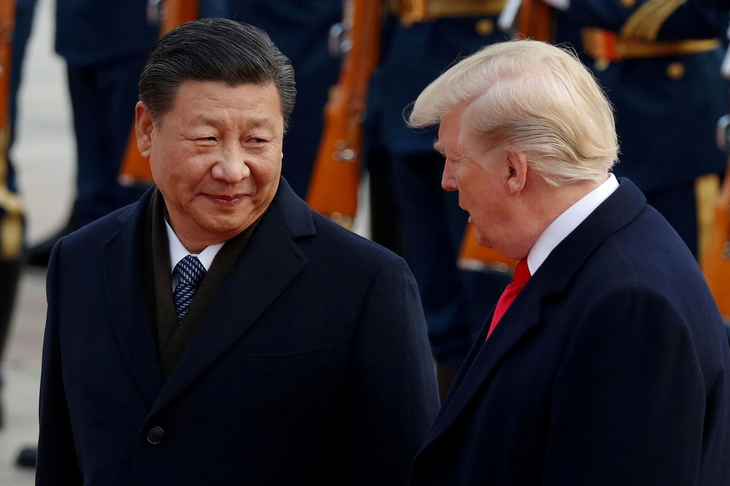 Ameerika Ühendriikide president Donald Trump Pekingis Hiina presidendi Xi Jinpingiga kohtumas.