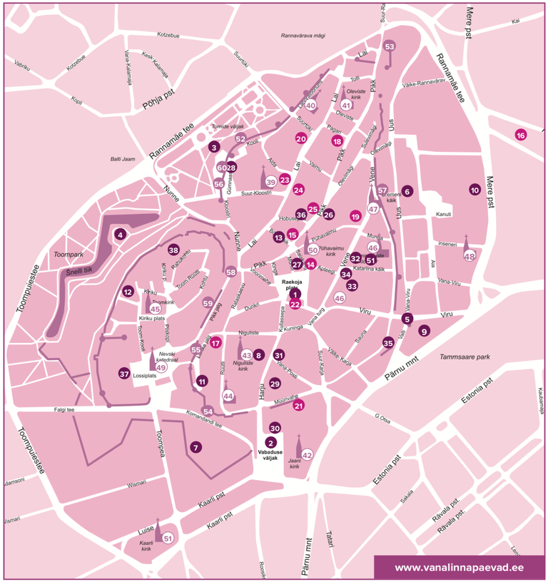 Карта Старого города