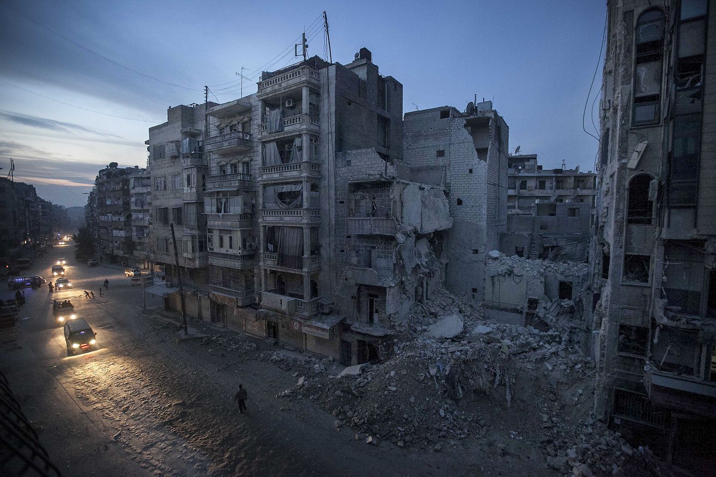 Rünnakutes kannatada saanud hooned Aleppos