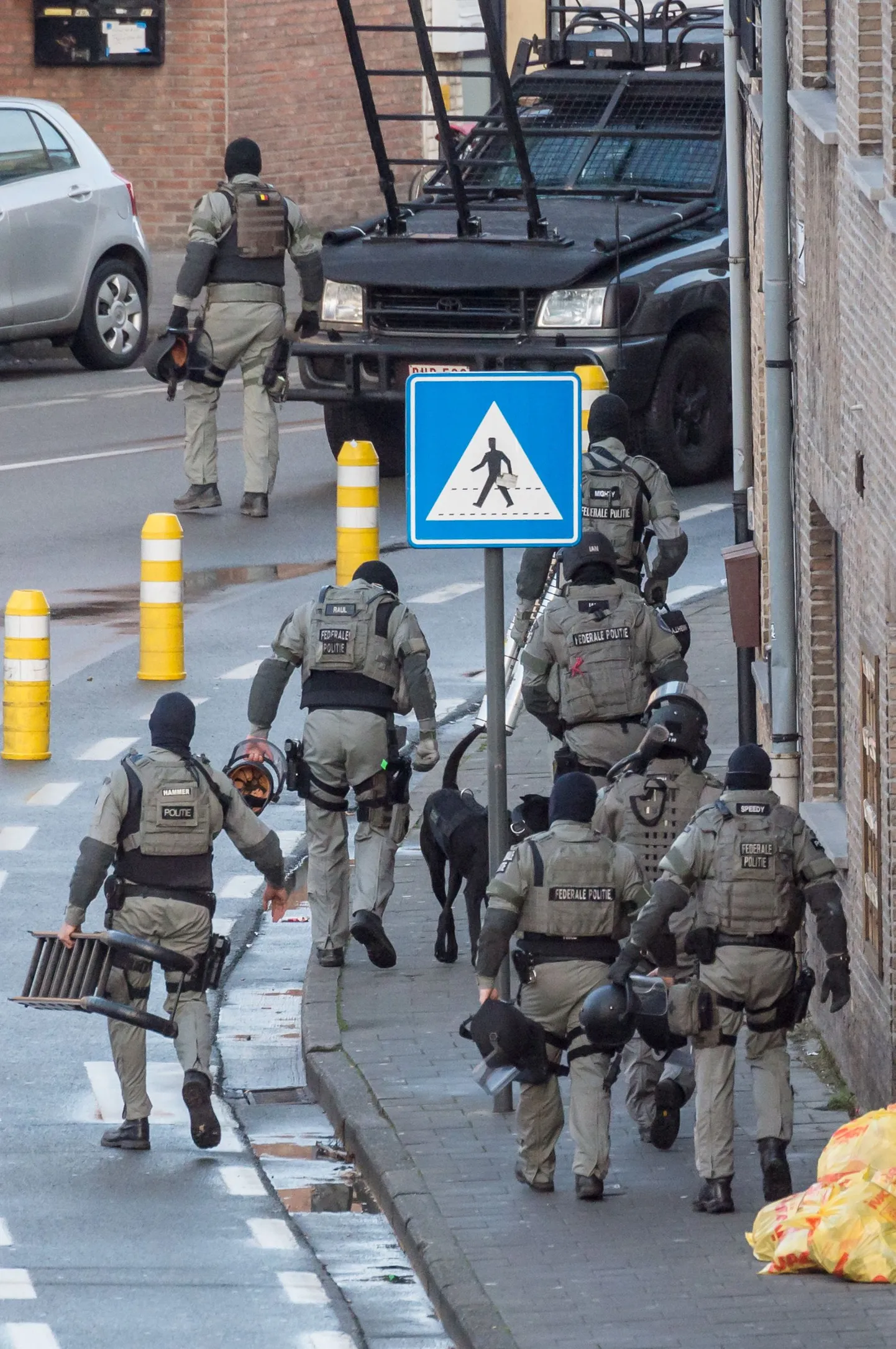 Belgia politsei eriüksus Gentis.