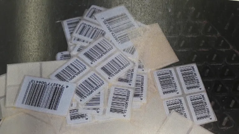 В машине мошенника нашли более 270 наклеек со штрихкодами.