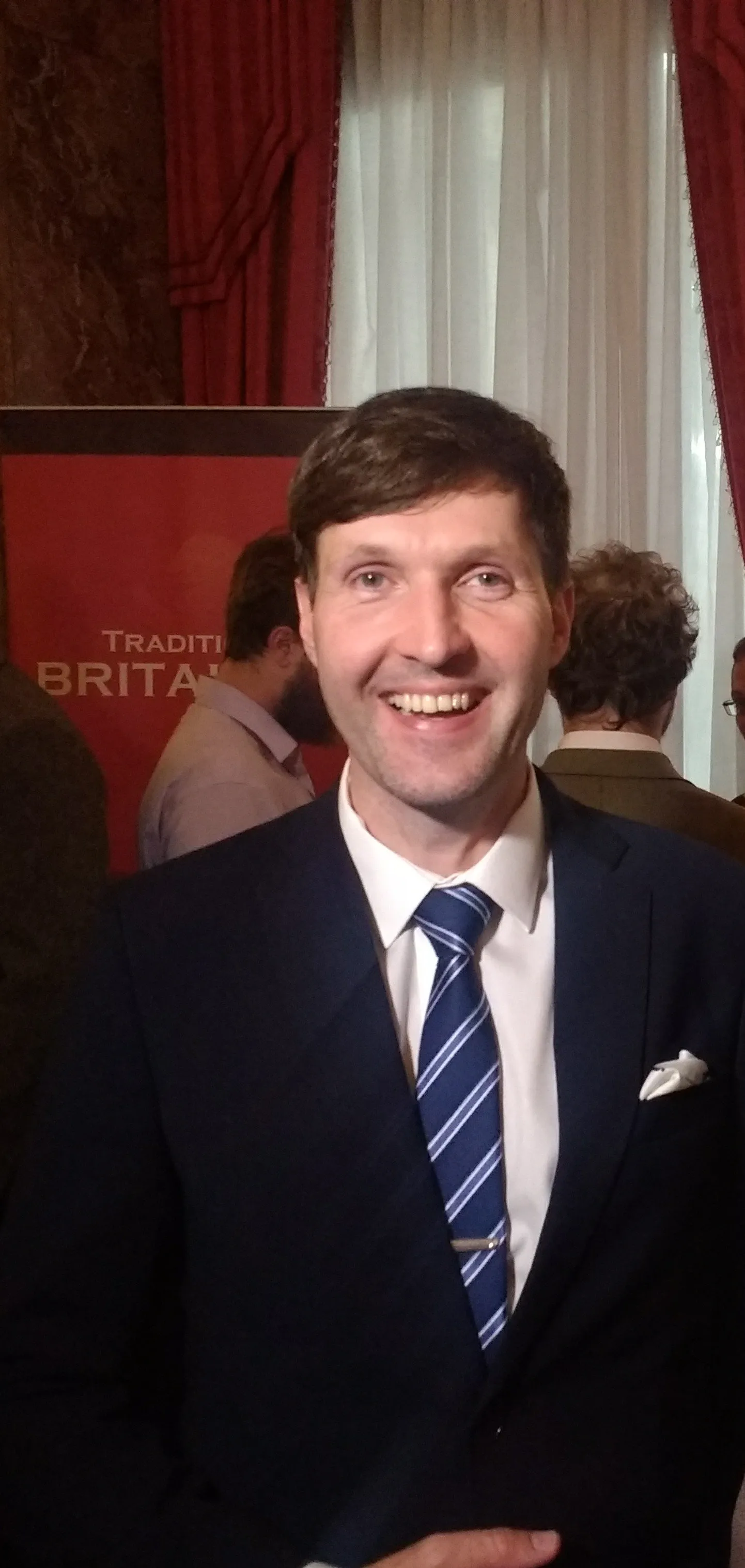 Martin Helme at a far-right conference in London.