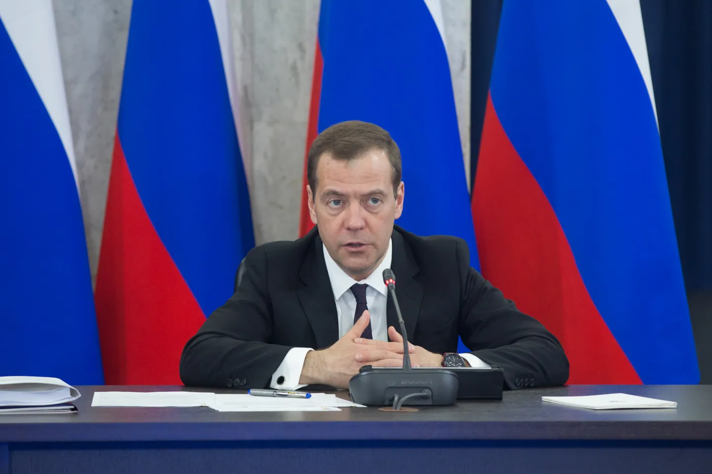 Krievijas Drošības padomes priekšsēdētājs Dmitrijs Medvedevs.