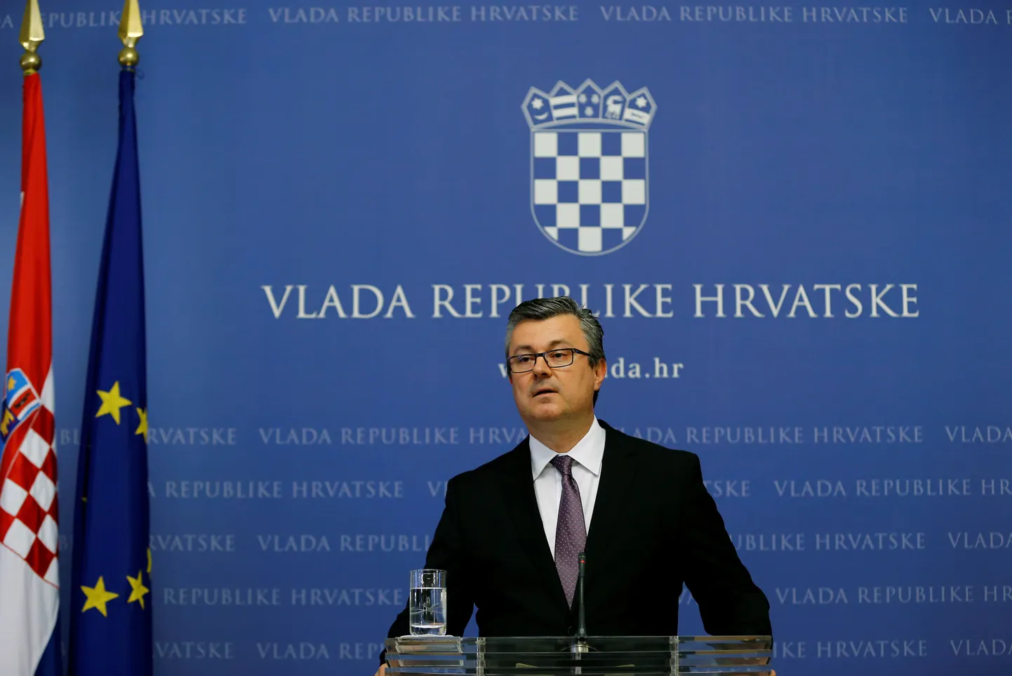 Horvaatia peaminister Tihomir Orešković, kellele avaldati ülekaalukalt umbusaldust.