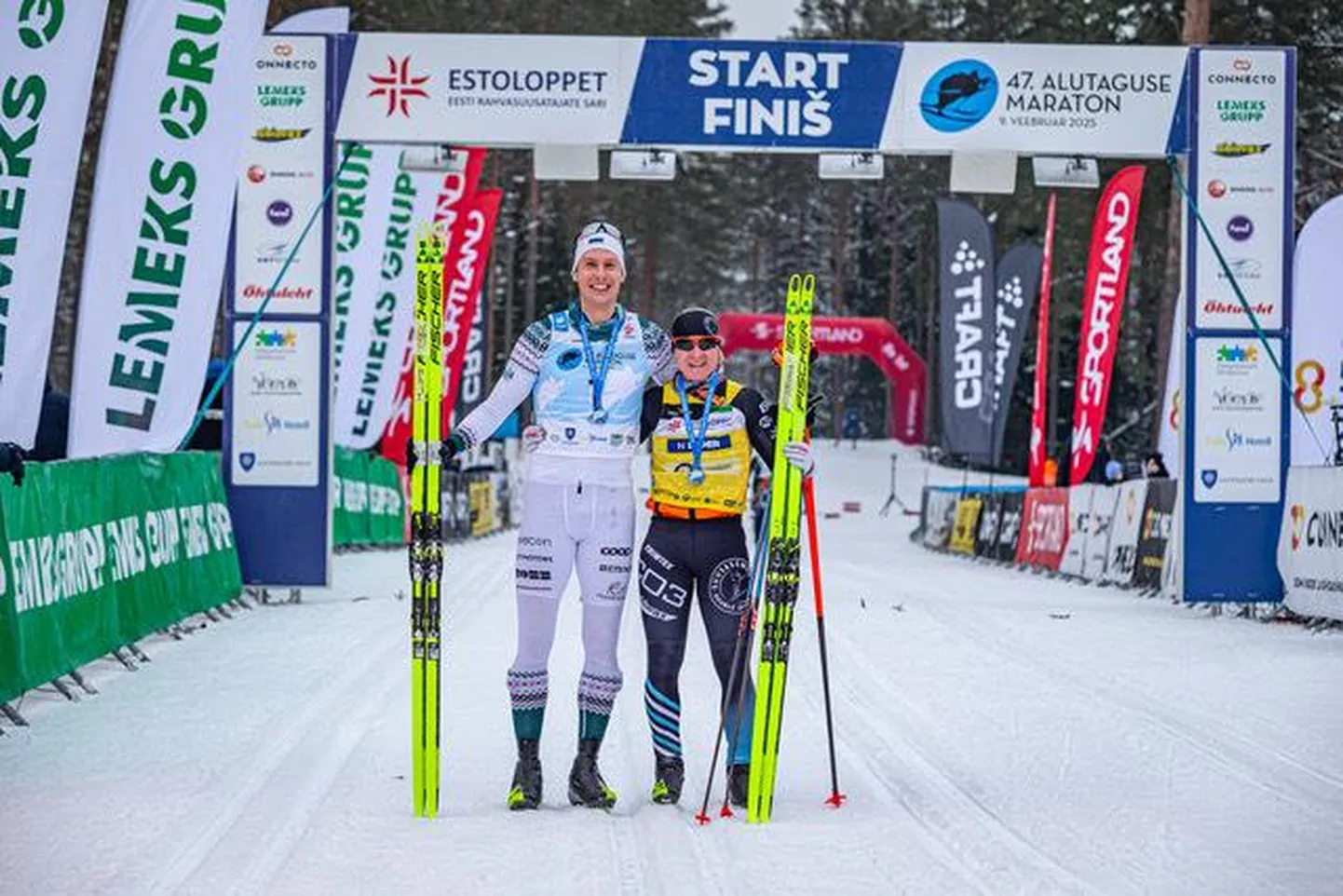 47. Alutaguse maratoni võitjad Tatjana Mannima ja Henri Roos