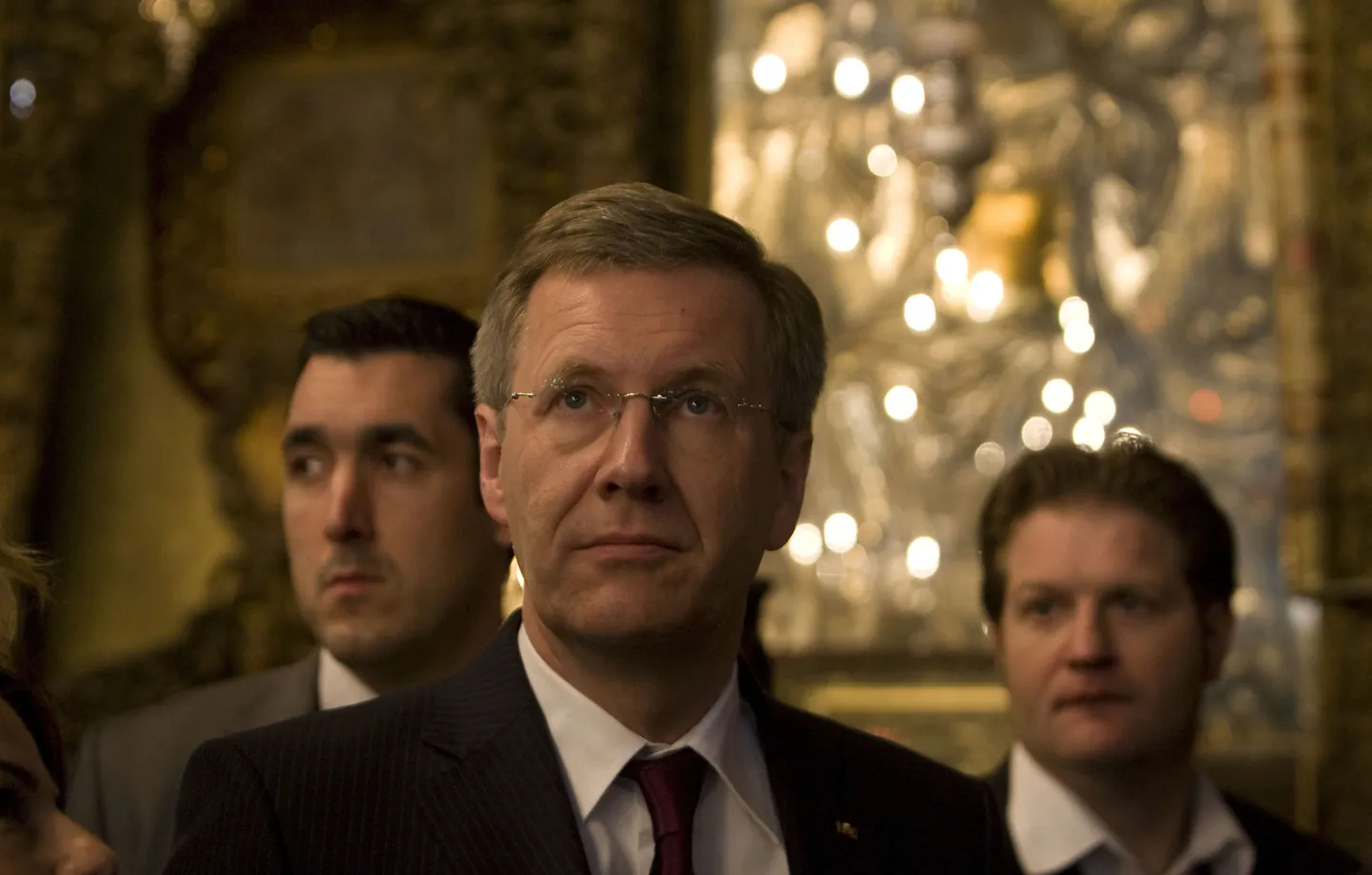 Saksa president Christian Wulff Petlemmas Jeesuse Sünnikirikus.