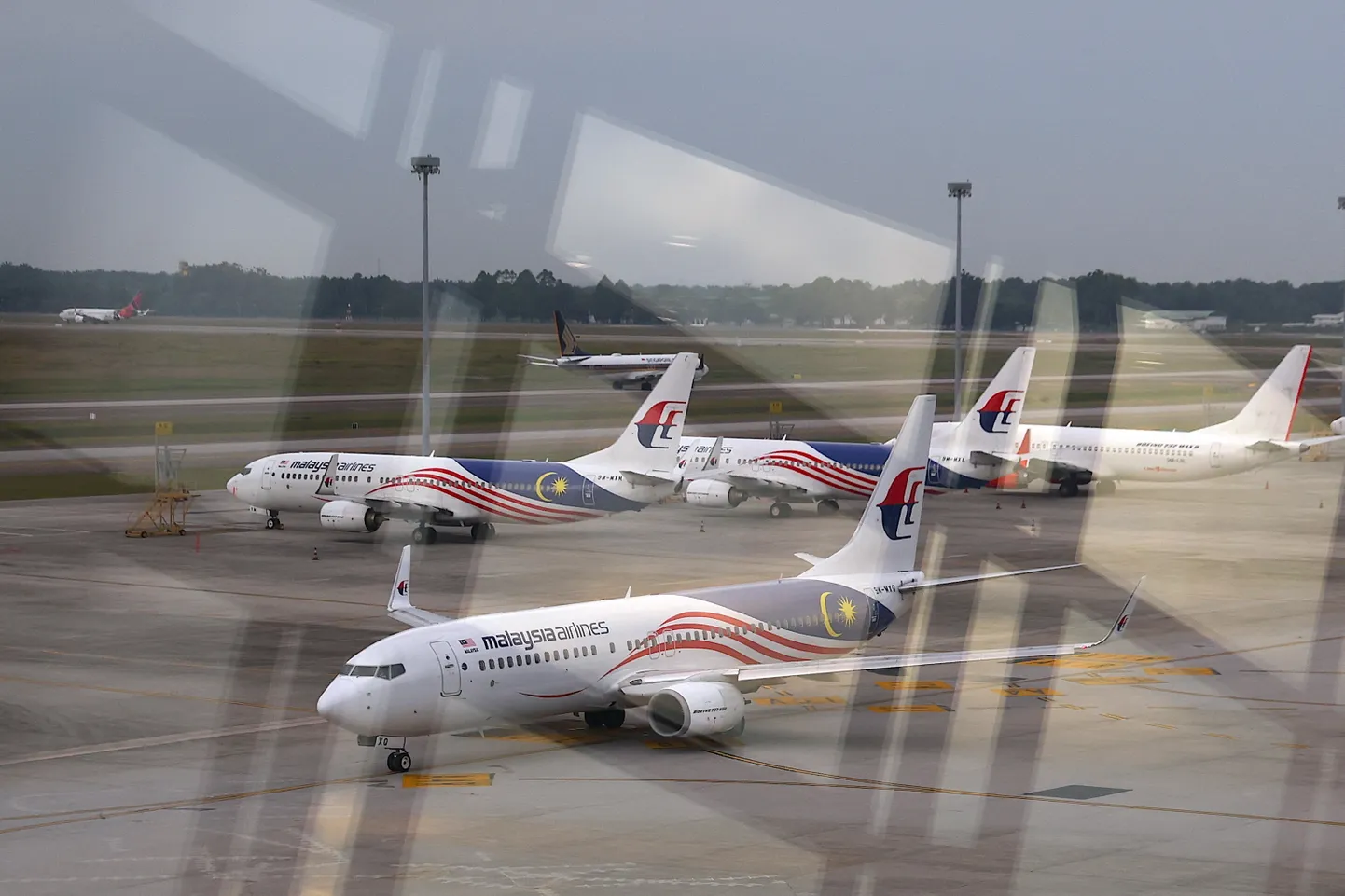 Malaysia Airlinesi lennukid Kuala Lumpuri rahvusvahelises lennujaamas.