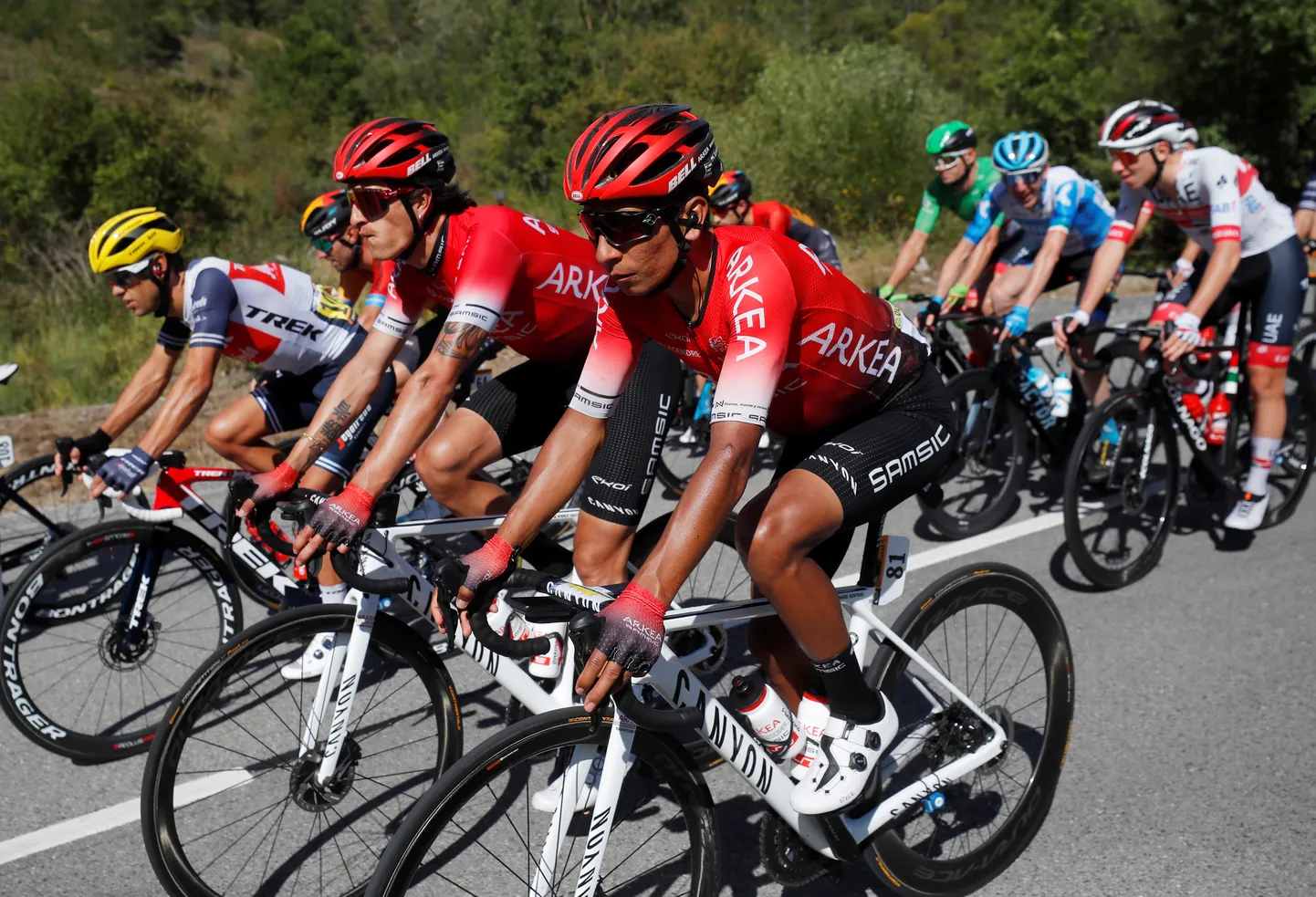 Nairo Quintana esiplaanil.