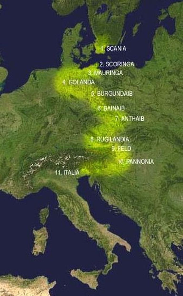 Langobardide liikumine Itaalia aladele