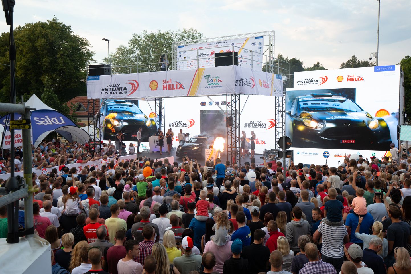 Eelmise aasta Rally Estonia avamine.