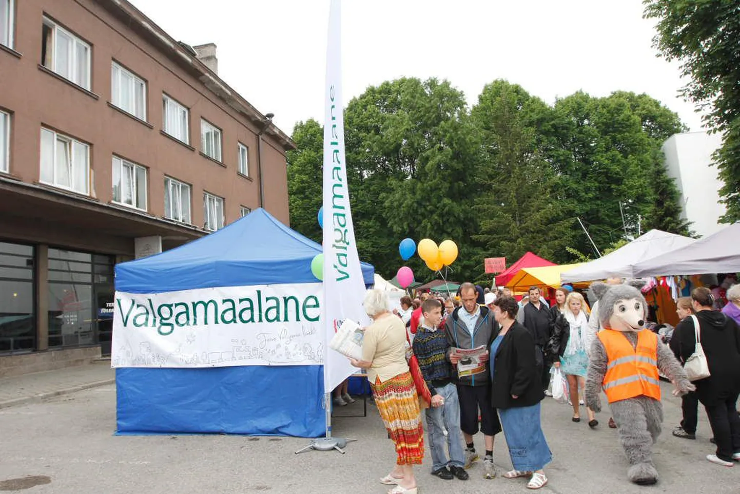 Valgamaalase telk Liivimaa laadal Valga kesklinnas