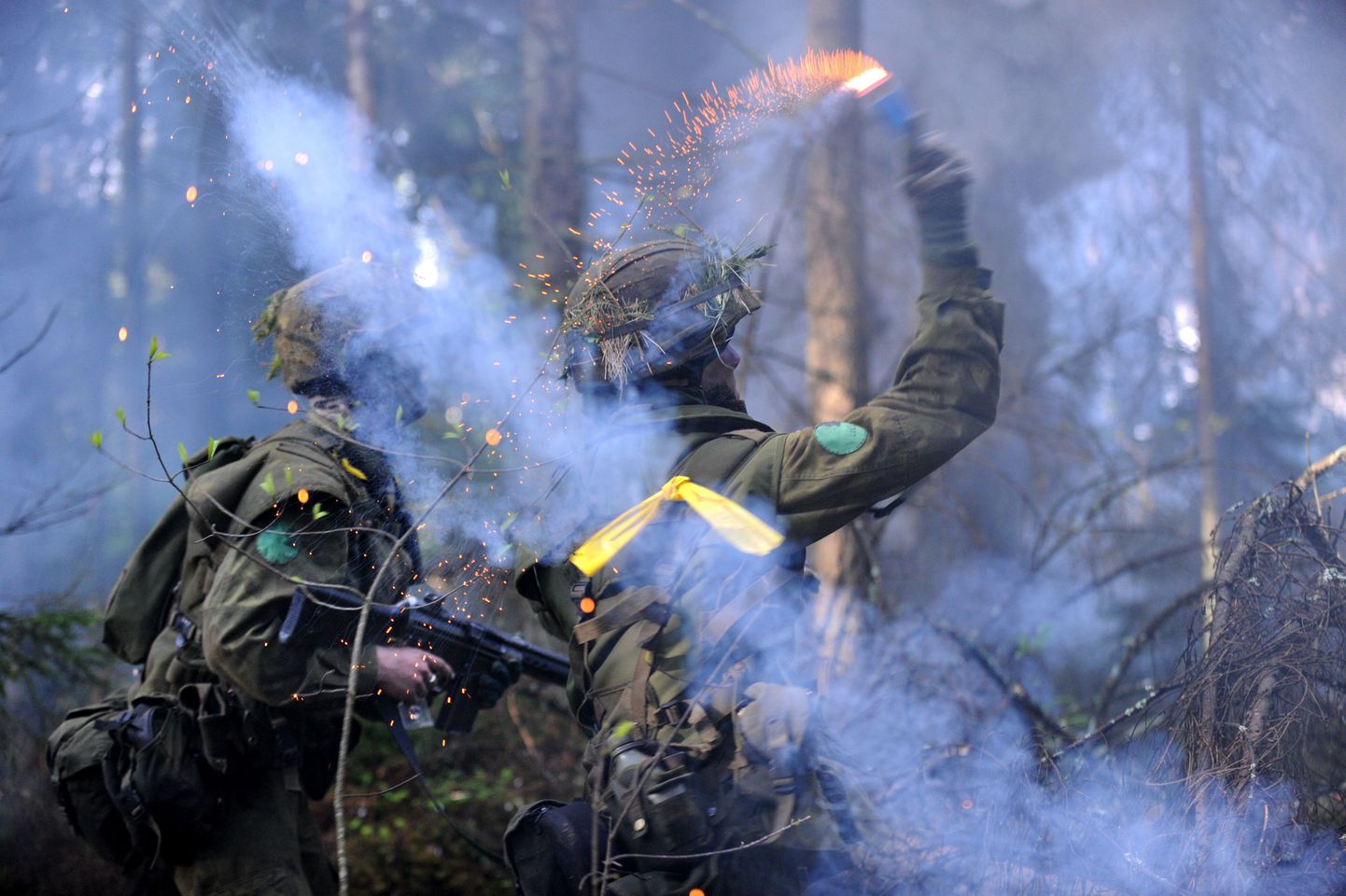 Eesti sõdurid õppusel Kevadtorm 2008.
