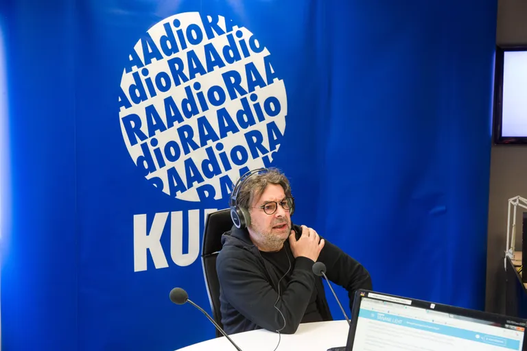 Peeter Oja KUKU Raadio stuudios / TAIRO LUTTER/PM/SCANPIX BALTICS