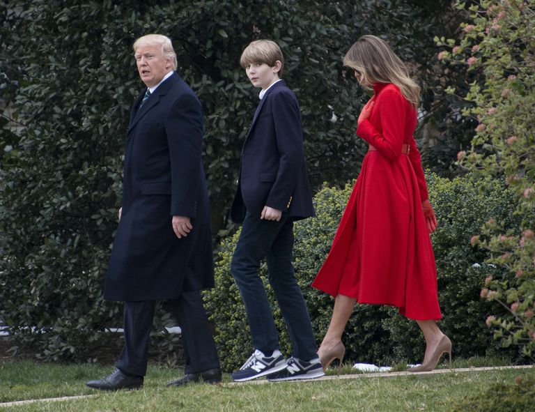 Donald, Barron ja Melania Trump