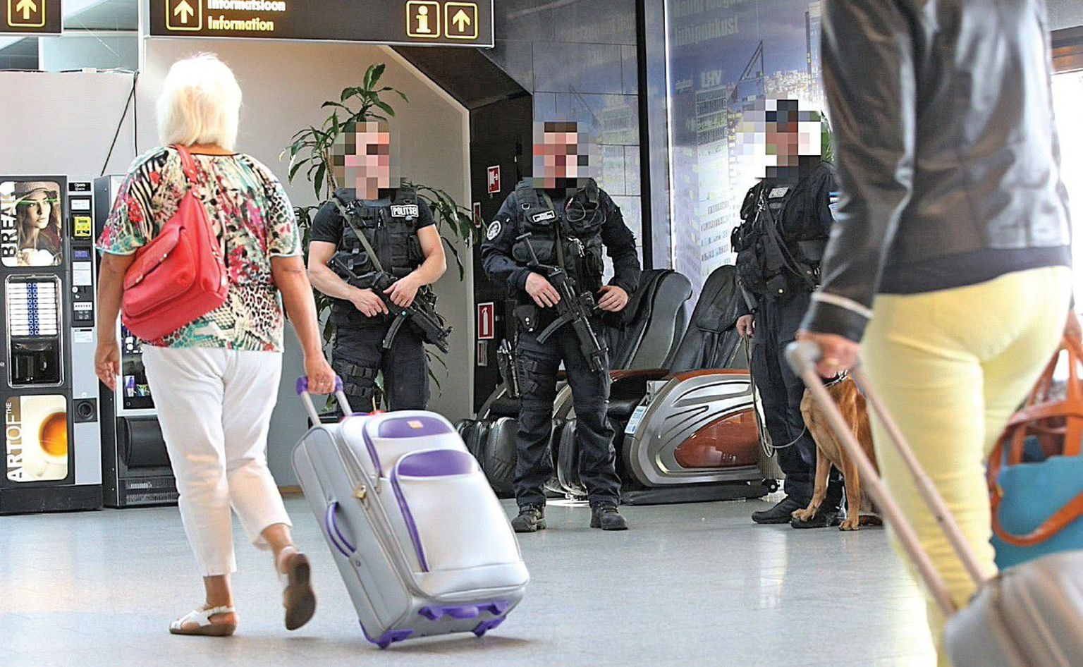 В Таллиннском аэропорту в связи с поступившим звонком о предполагаемом теракте были предприняты повышенные меры безопасности.