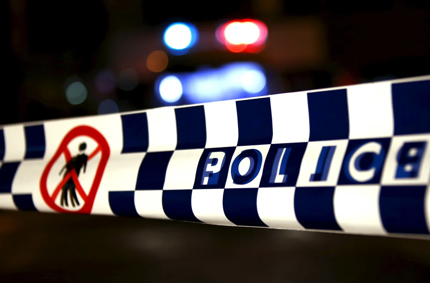 Austraalia politsei eralduslint. Foto on sümboolse tähendusega.