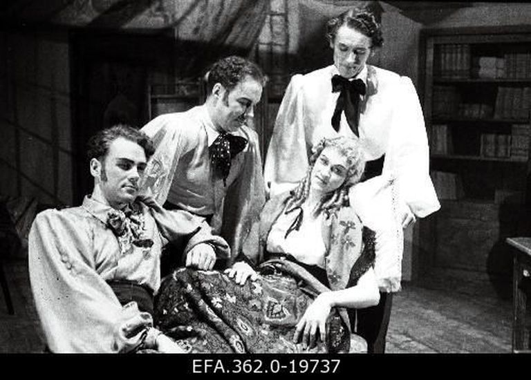 Georg Ots, Endel Pärn, Paul Mägi ja Therese Masing 1945 «Montmartre'i kannike»