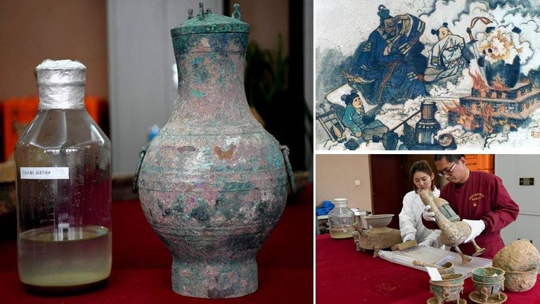 Hiina arheoloogid leidsid Luoyangis asuvast hauakambrist anuma, milles oli vedelikku