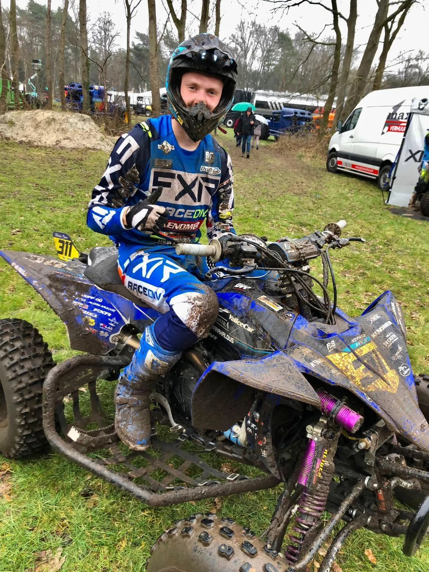 Neljakordne Euroopa meister Kevn Saar kihutas Hollandi krossil pjedestaalile.