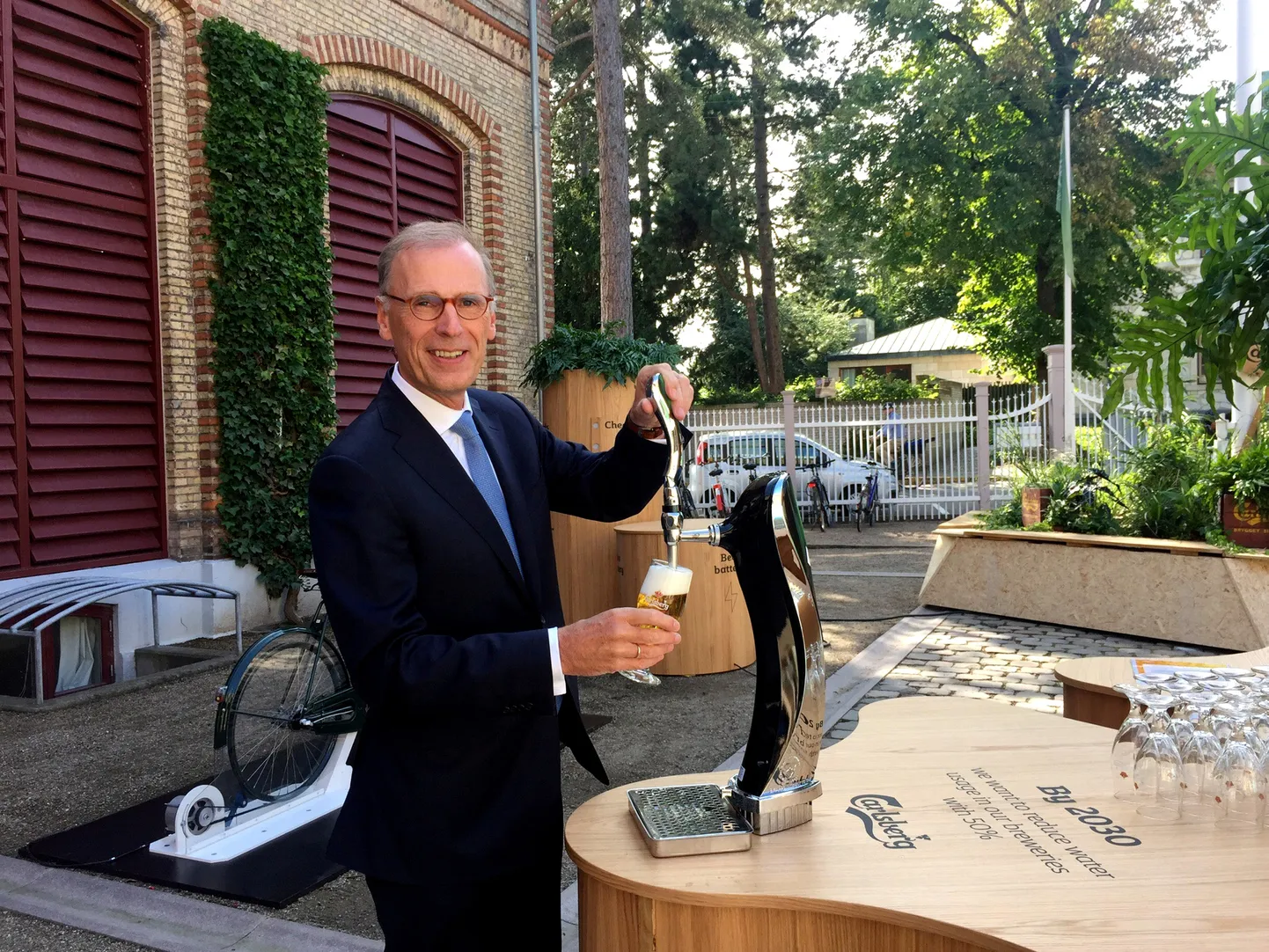 Carlsbergi tegevjuht Cees't Hart ettevõtte peakorteris Kopenhaagenis.