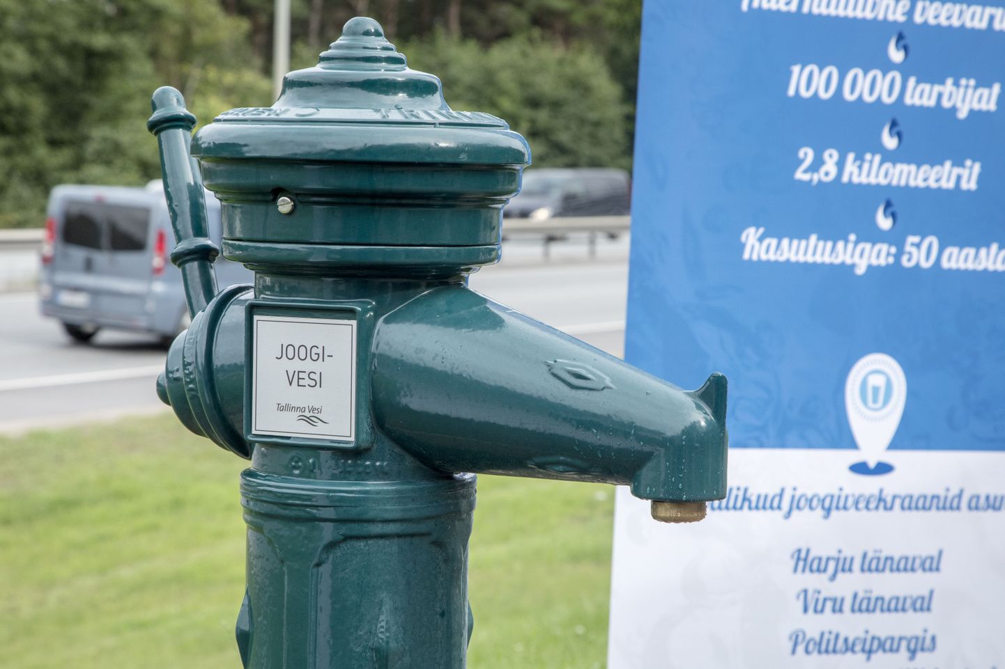 Tallinna Vesi avas selle aasta kolmandas kvartalis, täpsemalt 22. augustil ka uue avaliku joogiveekraani Järvevana kergliiklusteel.