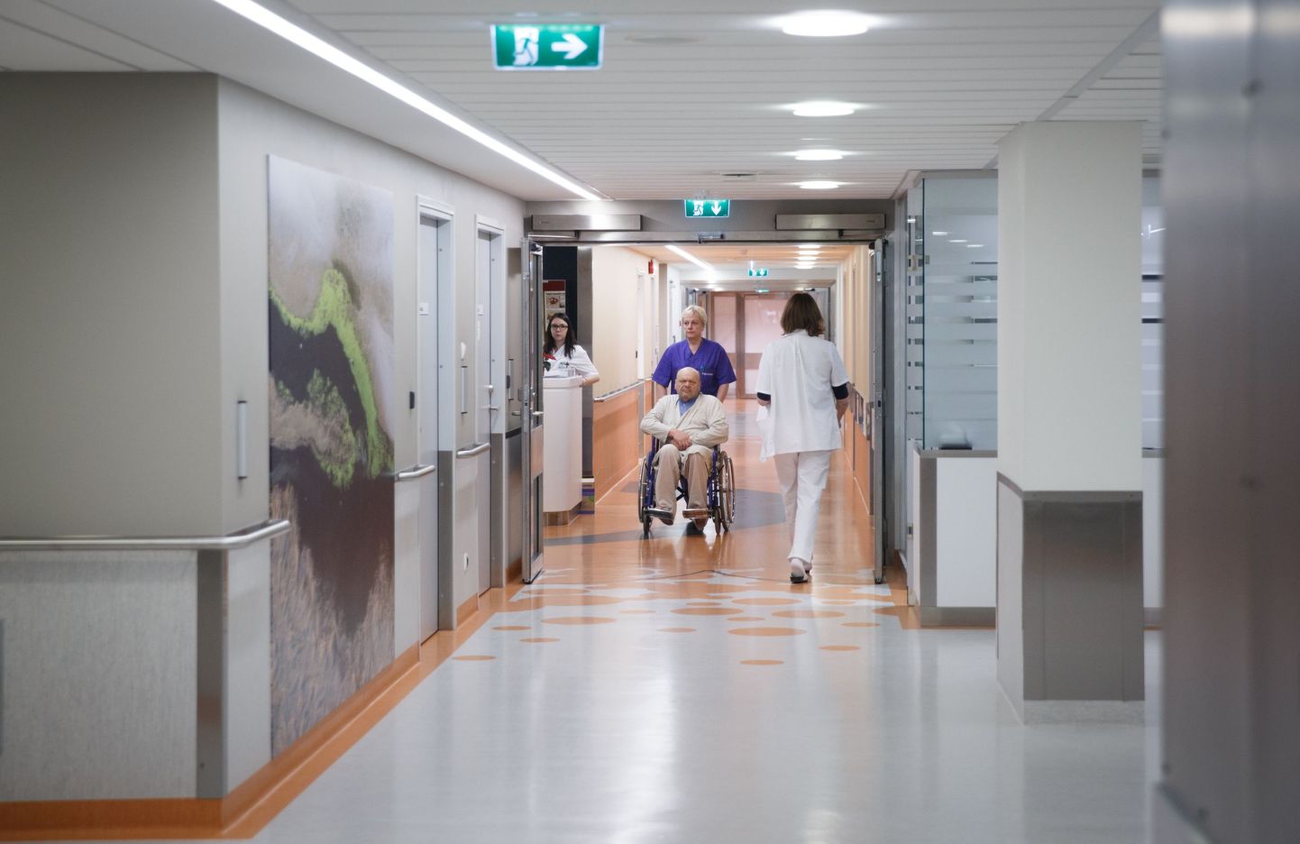 Eesti suurima haigla, Põhja-Eesti regionaalhaigla, koridor.
