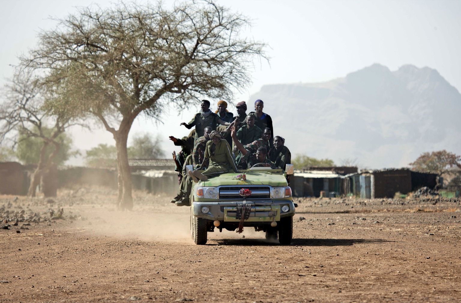 Sudaani sõjaväelased Jebel Marra lähedal.