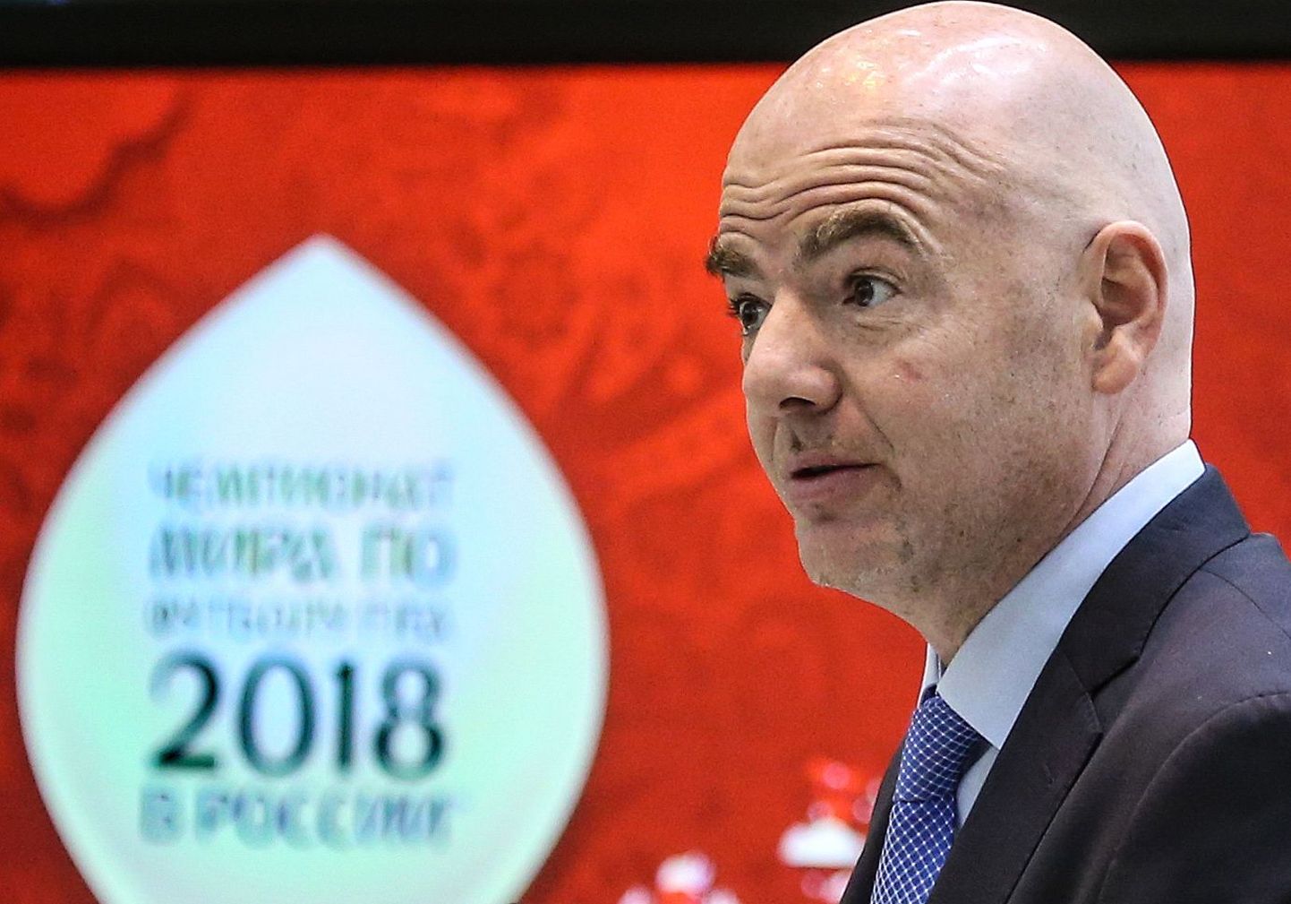 Глава ФИФА Джанни Инфантино в Москве.