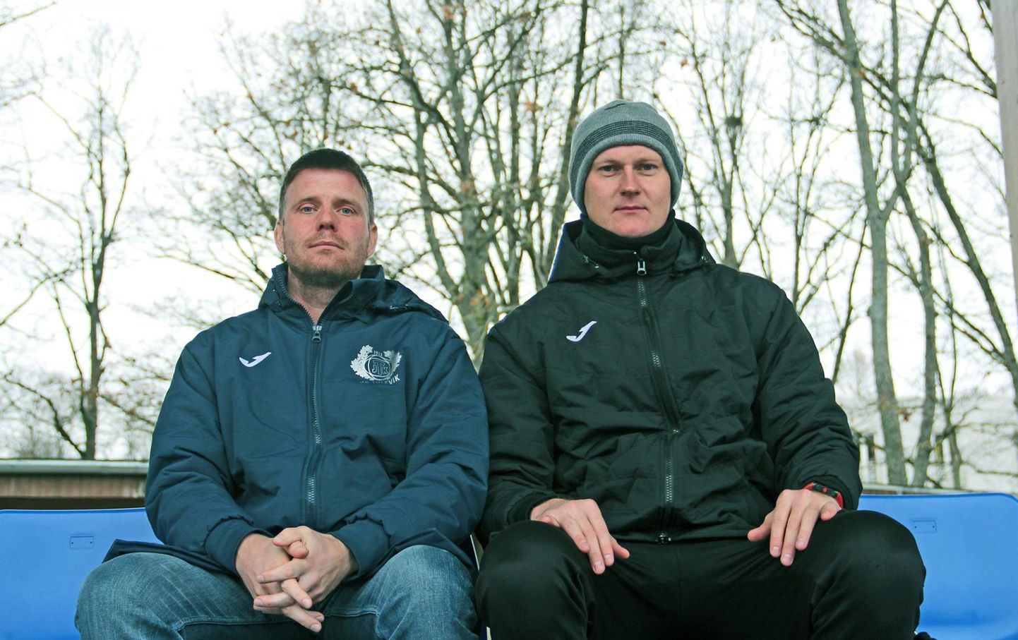 Jaanus Reitel (vasakul) võtab peagi Sander Postilt Viljandi Tuleviku esindusmeeskonna juhendamise üle. Post jätkab klubi spordidirektorina.