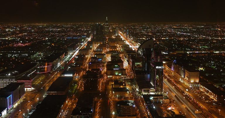 Saudi Araabia pealinn Ar-Riyāḑ öisel ajal