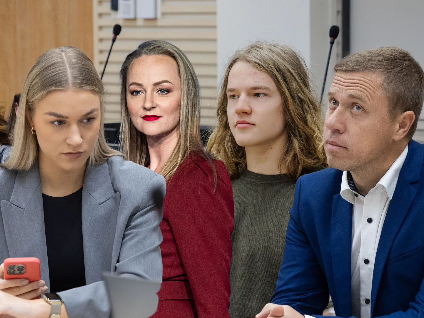 Vasakult paremale: Kelly Sildaru, Lilian Talving, Henry Sildaru, Tõnis Sildaru