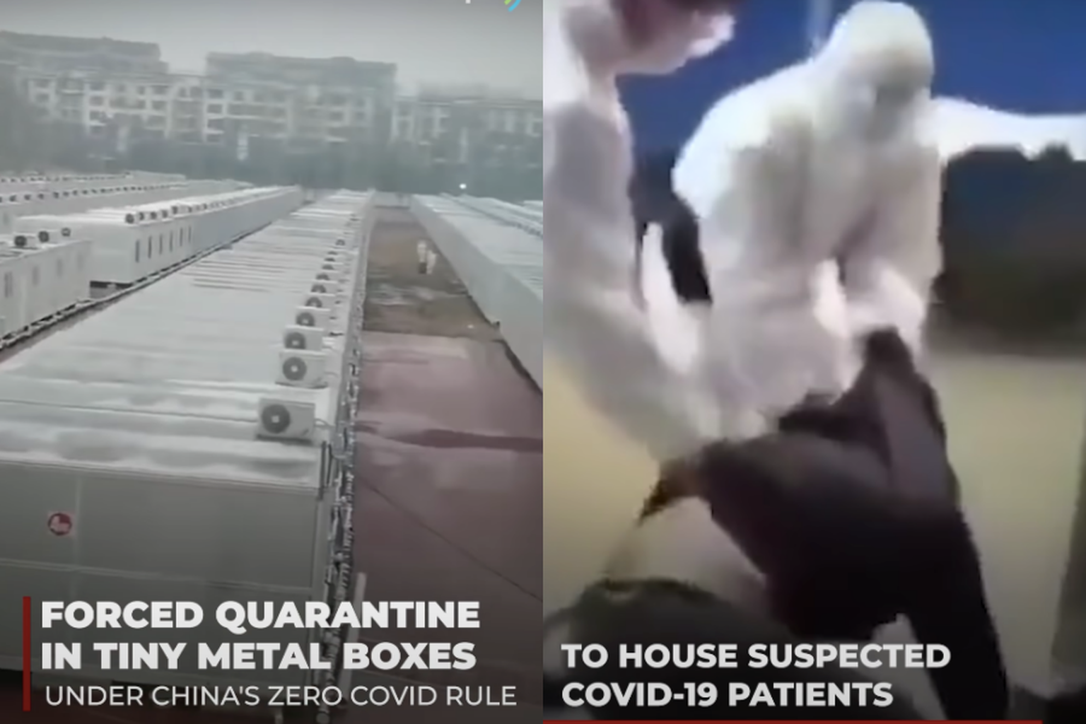 Hiinlased pannakse koroonakarantiini metallkastidesse