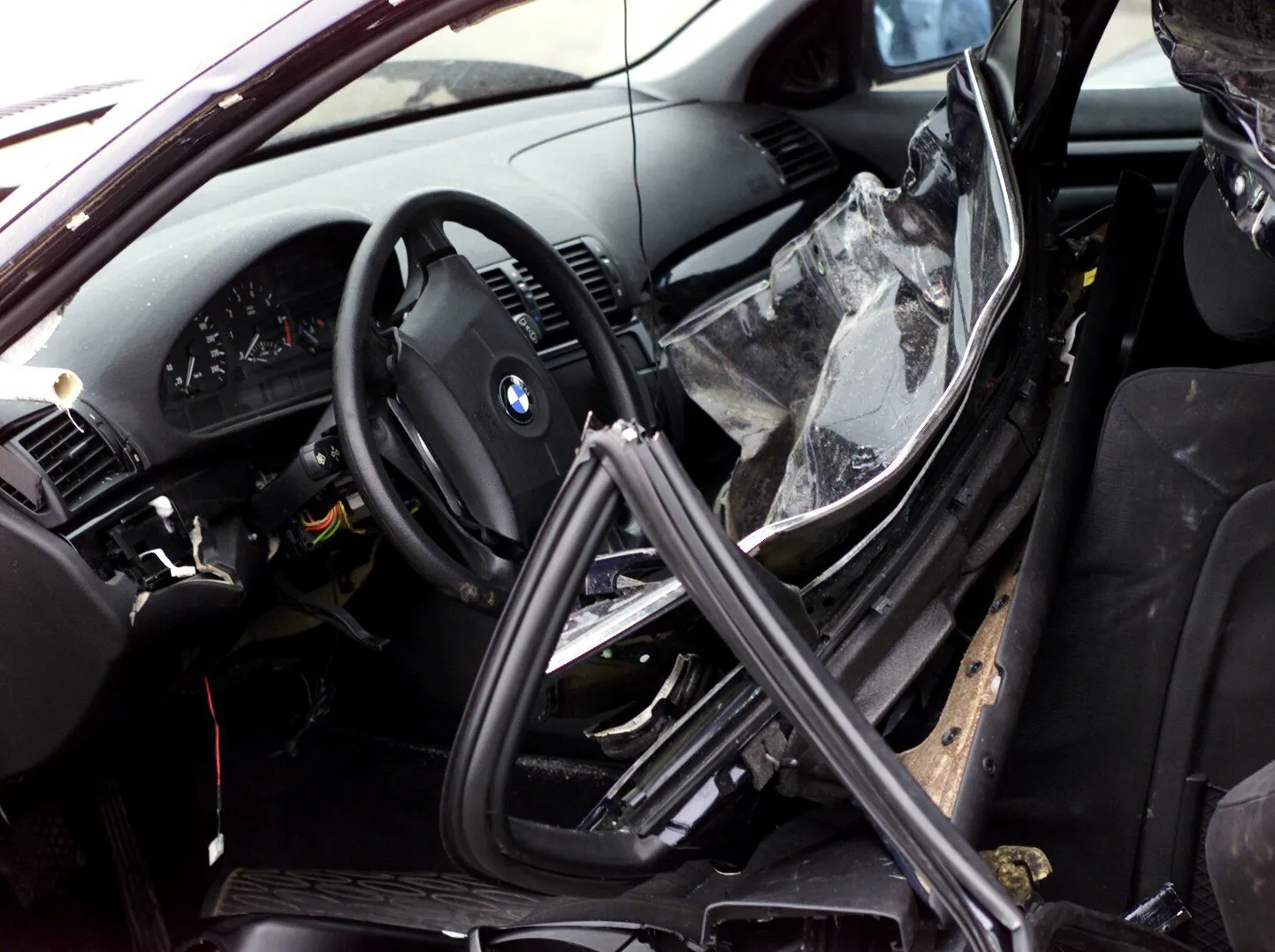 Avariisse sattunud auto.
