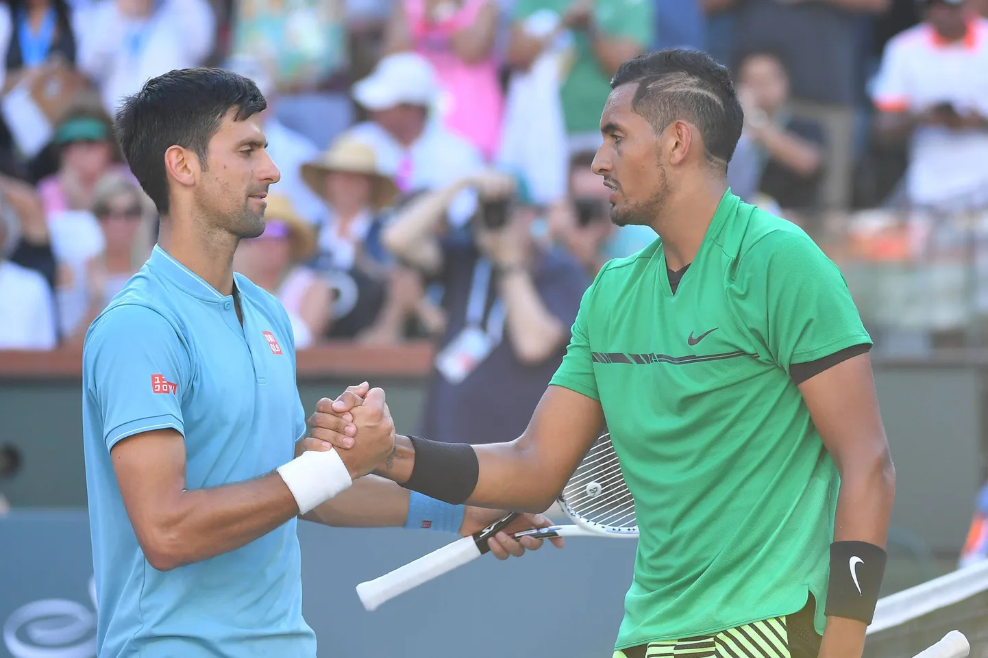Novak Djokovic ja Nick Kyrgios.