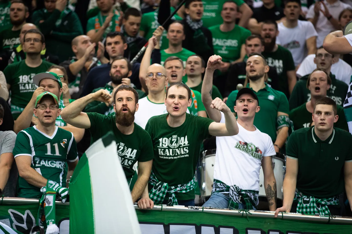 Kaunase Žalgirise poolehoidjad
