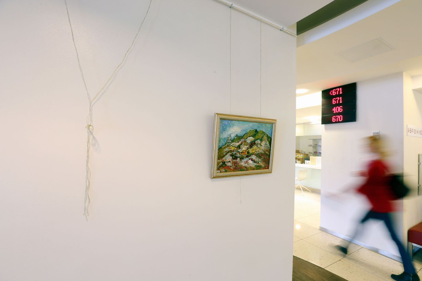 Maarjamõisa haigla fuajees on üleval Piibe-Imbi Arraku maalide näitus. Väljapanekult varastati kevadlilli kujutav maal.